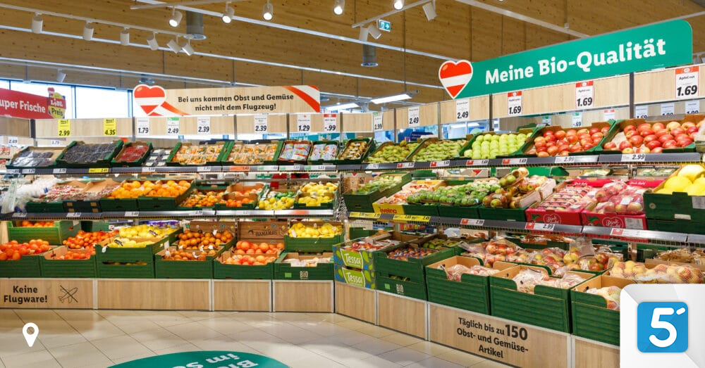 Wieder­eröffnung Lidl Filiale erstrahlt in neuem Glanz in Klagenfurt